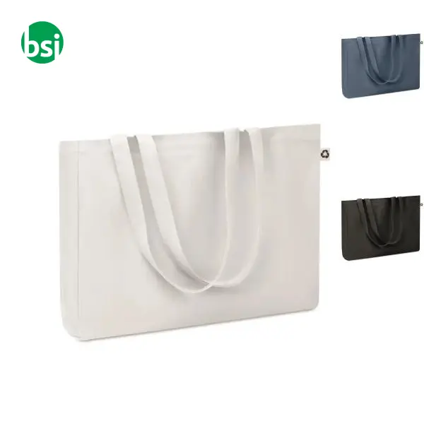 Borsa in tela riciclata 280 gr/m3 - RESPECT COLOURED -  1