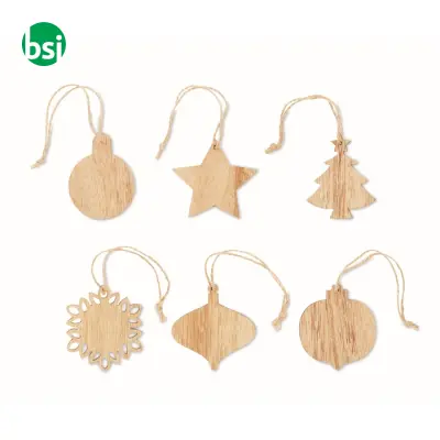 Set decorazioni natalizie in legno - CHRISET