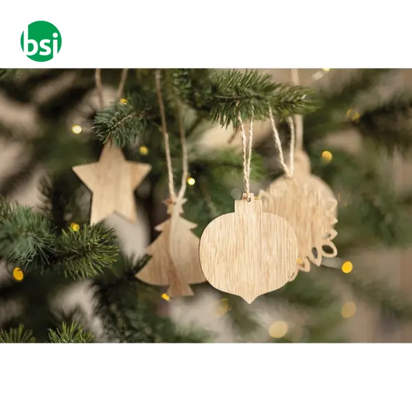 Set decorazioni natalizie in legno - CHRISET -  8
