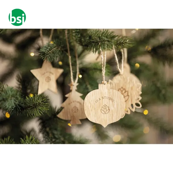 Set decorazioni natalizie in legno - CHRISET -  9