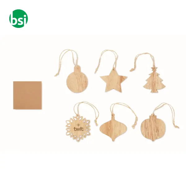 Set decorazioni natalizie in legno - CHRISET -  13