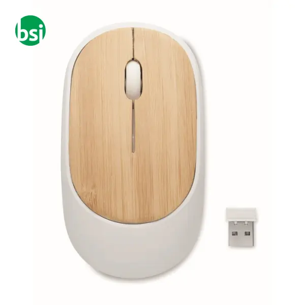 Mouse senza fili in bambù - CURVY BAM -  3