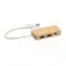 Hub USB a 3 porte in bamboo - HUBBAM - Anteprima 1