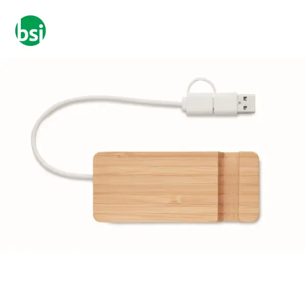 Hub USB a 4 porte in bamboo - HUBSTAND -  4