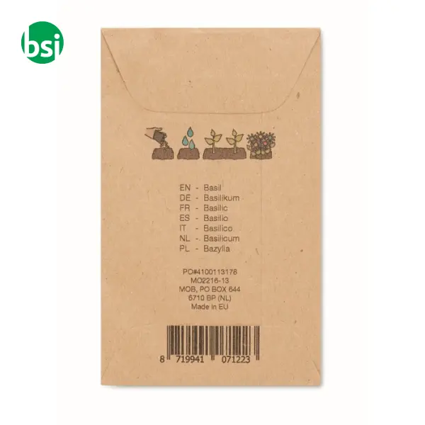 Semi di basilico in busta kraft - BASILOP -  3