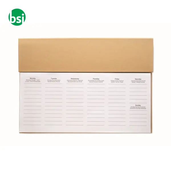 Agenda settimanale da tavolo - MEMWEEK -  6