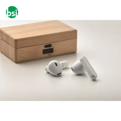 Auricolari TWS in custodia bambu' - OREBAM - Immagine 9