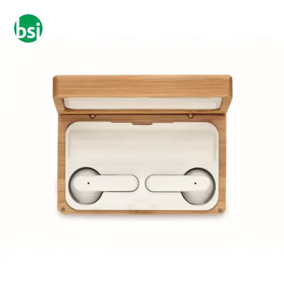 Auricolari TWS in custodia bambu' - OREBAM - Immagine 11