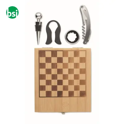 Set da vino con scacchiera - CHESSET - Immagine 2