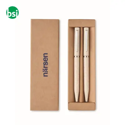 Set di penne in pagliadi grano - PEAT - Immagine 4