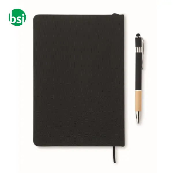 Notebook A5 RPET con penna - NOTA -  12