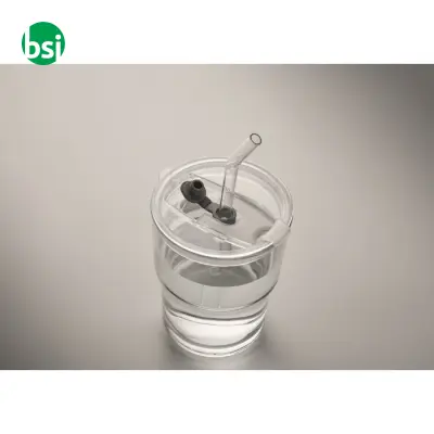 Bicchiere in vetro con cannuccia - SIP - Immagine 6