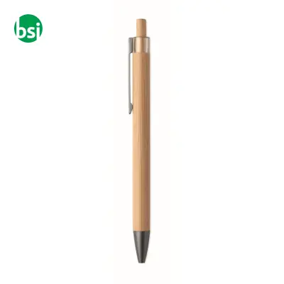 Penna a pulsante in bambù - ITEA - Immagine 4