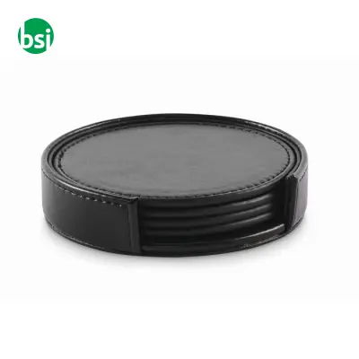 Set di 4 sottobicchieri in PU - POSA SET