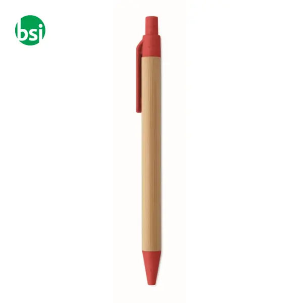 Penna a sfera in bambù - ITEA COLOUR -  12