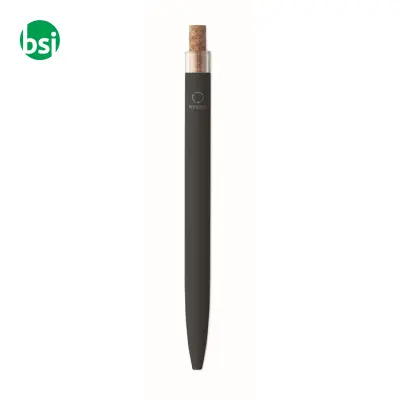 Penna in alluminio pulsante sughero - BERGAMO + - Immagine 6