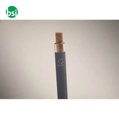 Penna in alluminio pulsante sughero - BERGAMO + - Immagine 8