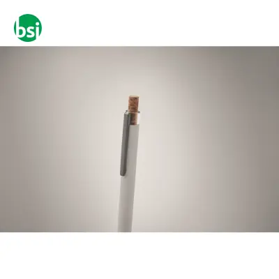 Penna in alluminio pulsante sughero - BERGAMO + - Immagine 14