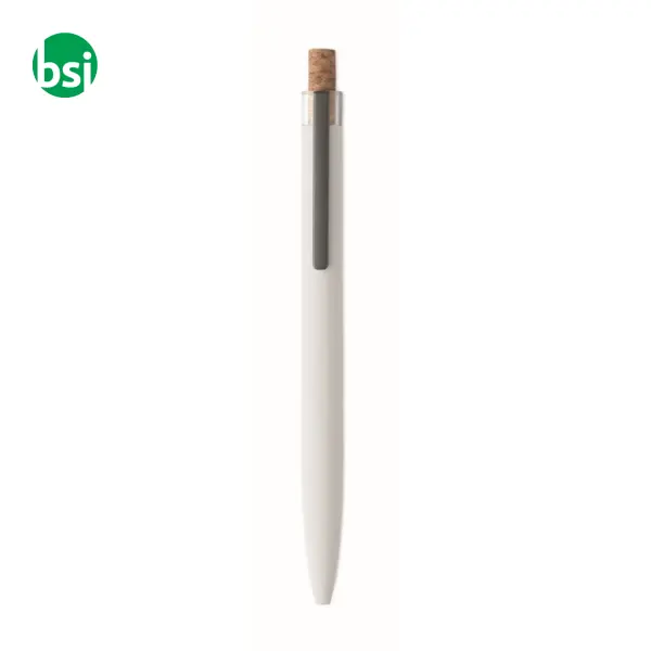 Penna in alluminio pulsante sughero - BERGAMO + -  16