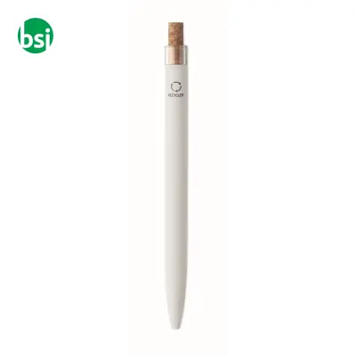 Penna in alluminio pulsante sughero - BERGAMO + - Immagine 18