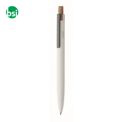 Penna in alluminio pulsante sughero - BERGAMO + - Immagine 12