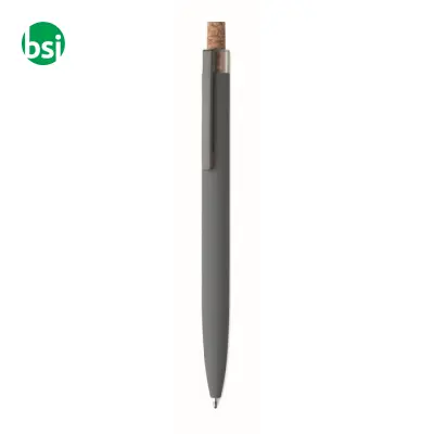 Penna in alluminio pulsante sughero - BERGAMO + - Immagine 25