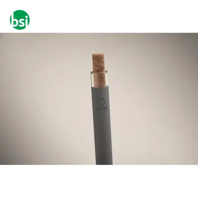 Penna in alluminio pulsante sughero - BERGAMO + - Immagine 20