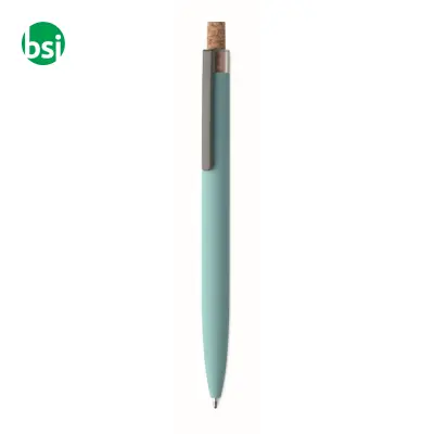 Penna in alluminio pulsante sughero - BERGAMO + - Immagine 26