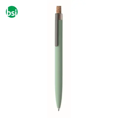 Penna in alluminio pulsante sughero - BERGAMO + - Immagine 27