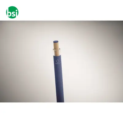 Penna in alluminio pulsante bambù - BERGAMO ++ - Immagine 10