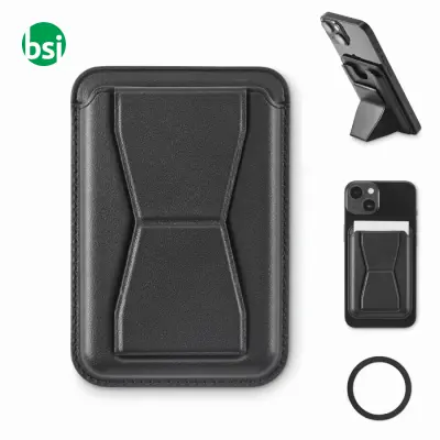 Portacarte magnetico in PU - LEAMAG