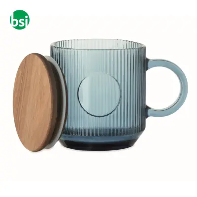 Tazza in vetro a coste da 300 ml - VITRIO MUG - Immagine 2