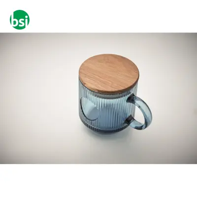 Tazza in vetro a coste da 300 ml - VITRIO MUG - Immagine 6