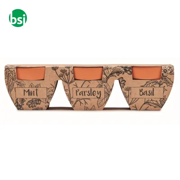 Set di erbe in terracotta - FLOWERPOT -  4