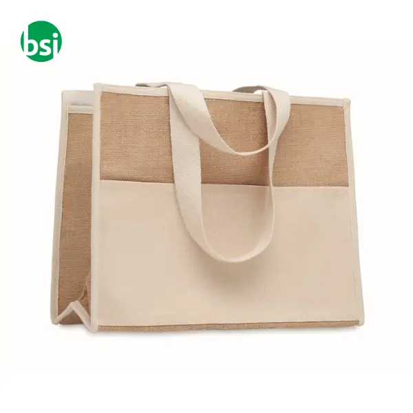 Shopper in tela e juta - CAMPO DE GELI -  1