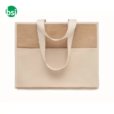 Shopper in tela e juta - CAMPO DE GELI - Immagine 5