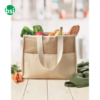 Shopper in tela e juta - CAMPO DE GELI - Immagine 10