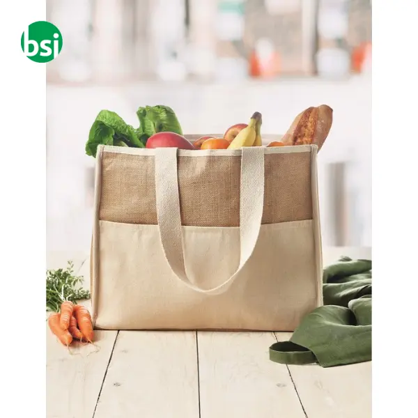 Shopper in tela e juta - CAMPO DE GELI -  10