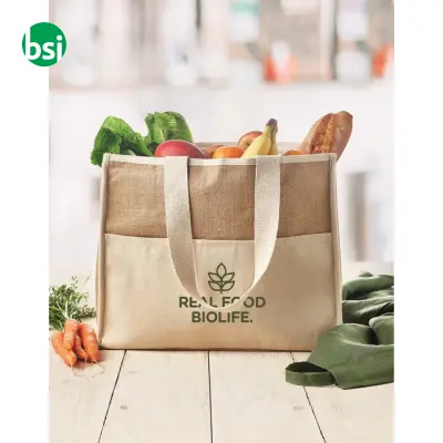 Shopper in tela e juta - CAMPO DE GELI - Immagine 11