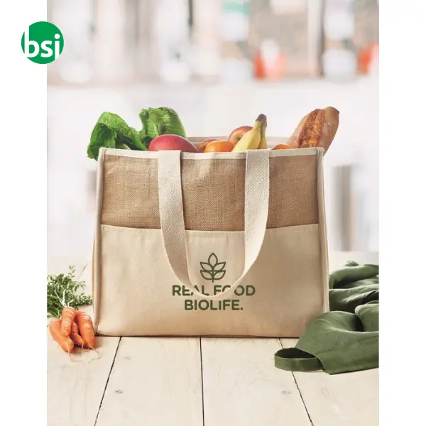 Shopper in tela e juta - CAMPO DE GELI -  11