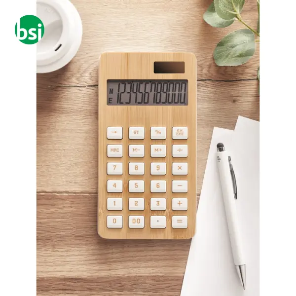 Calcolatrice in bamboo - CALCUBIM -  6