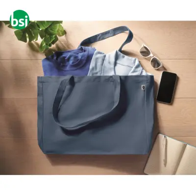Borsa in tela riciclata 280 gr/m3 - RESPECT COLOURED - Immagine 4