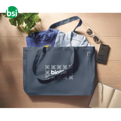 Borsa in tela riciclata 280 gr/m3 - RESPECT COLOURED - Immagine 5