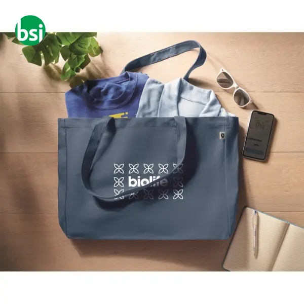 Borsa in tela riciclata 280 gr/m3 - RESPECT COLOURED -  5