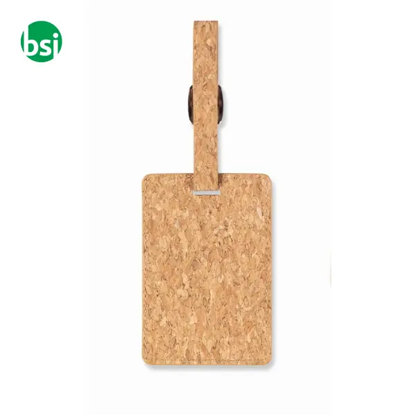 Etichetta per bagagli in sughero. - -  3