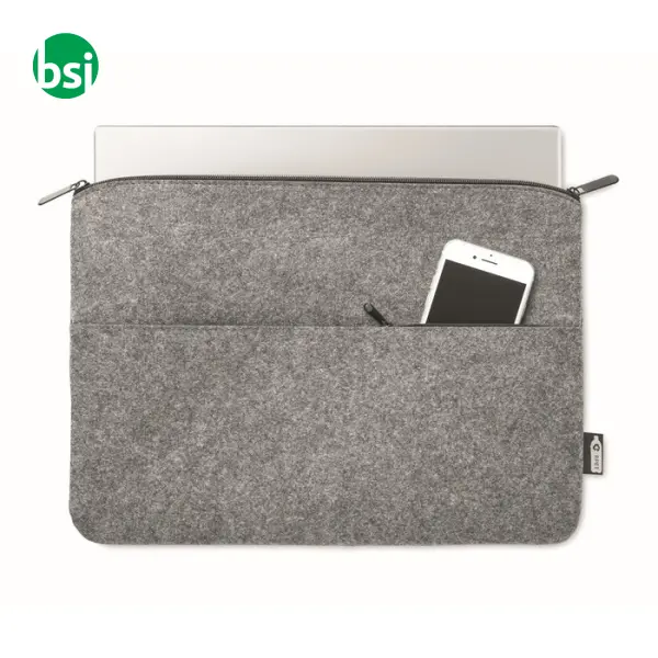 Borsa laptop in feltro RPET - TOPLO -  4