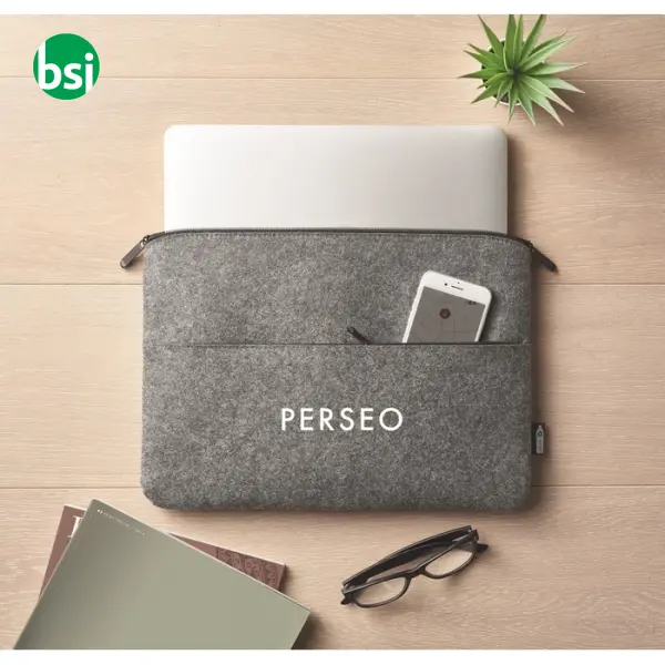 Borsa laptop in feltro RPET - TOPLO -  3
