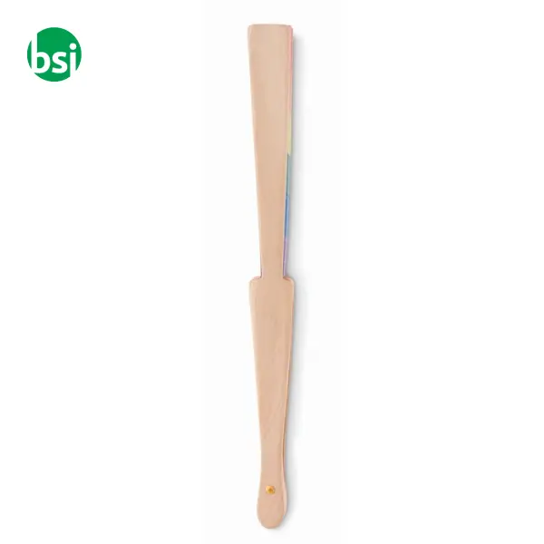 Ventaglio in legno arcobaleno - BOWFAN -  5