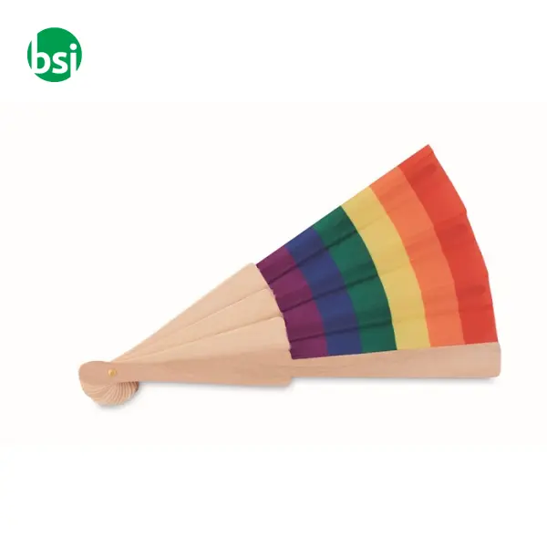 Ventaglio in legno arcobaleno - BOWFAN -  6