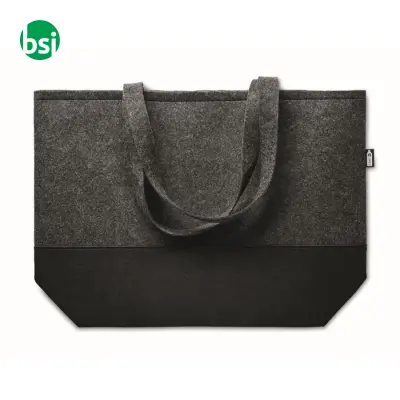 Shopper in feltro RPET - DUO INDICO - Immagine 5